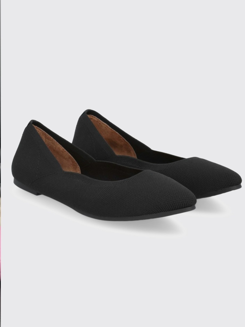 NWT ME TOO Mesh Black Flats